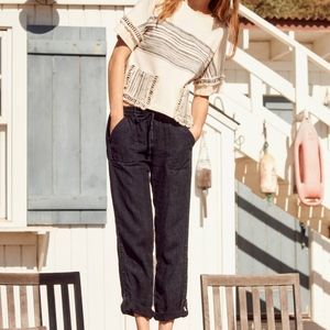 Anthropologie Overdyed Striped Joggers